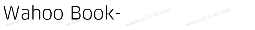 Wahoo Book字体转换